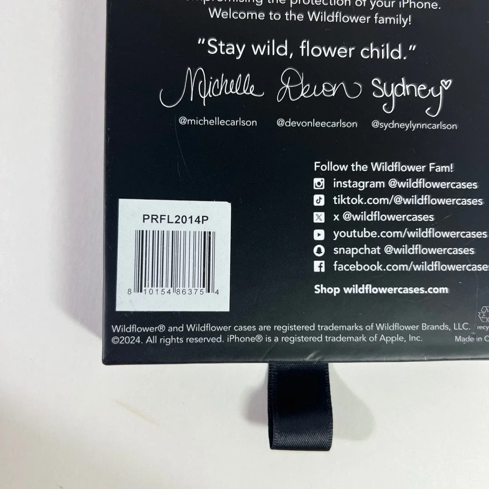 Wildflower Cases Prairie Floral iPhone 14 Pro Case NIB
